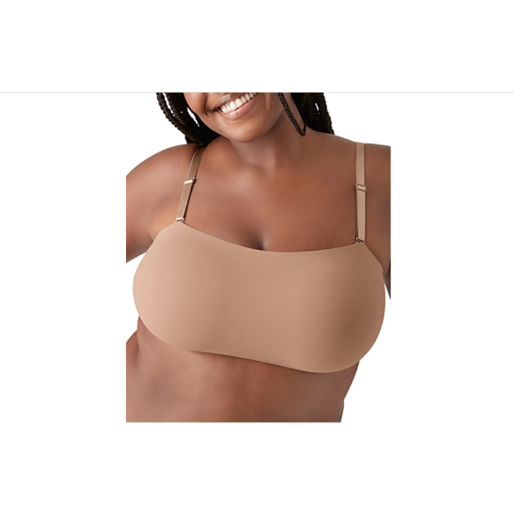 TRUE & CO. Convertible Bandeau Bra Bronze Size L 1441